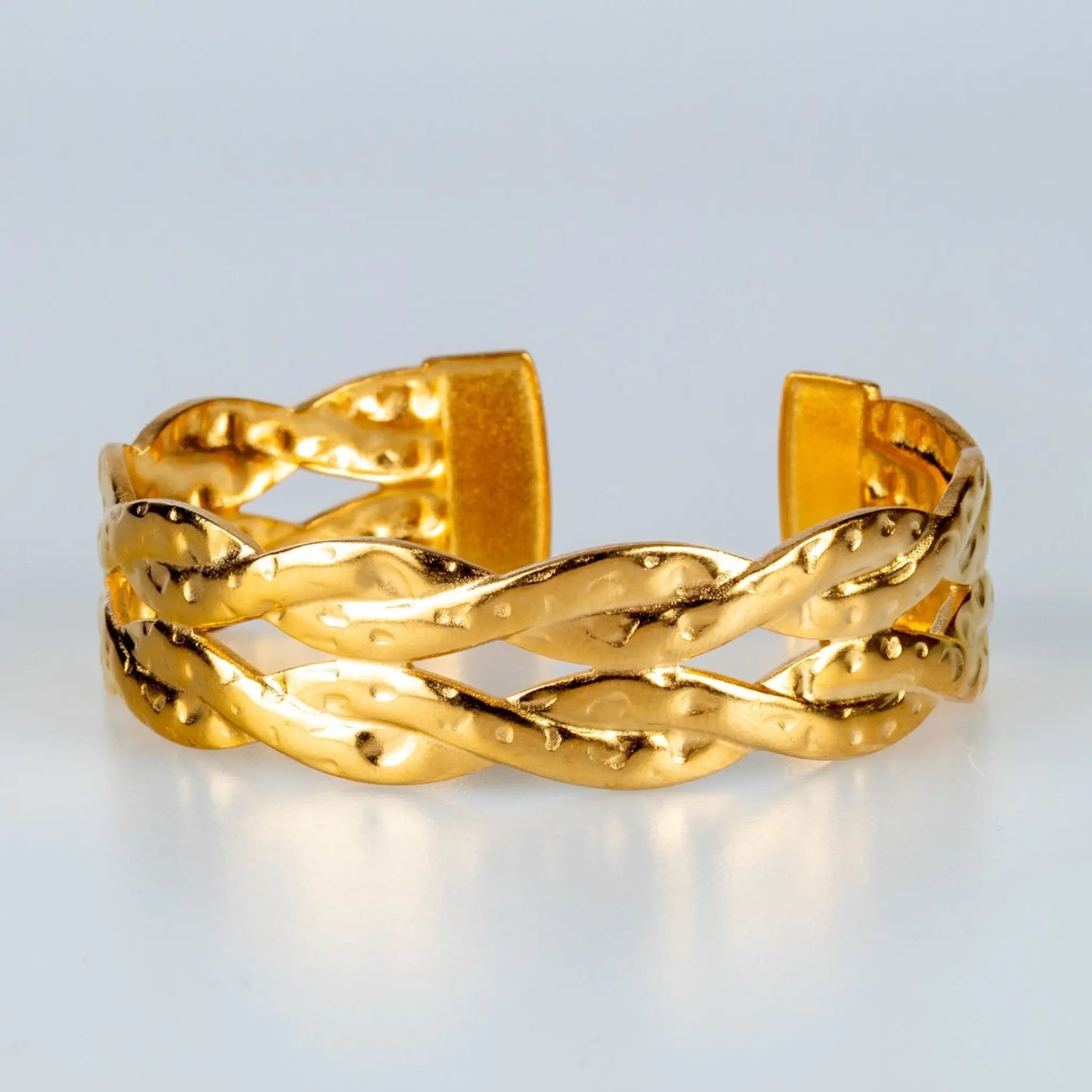 Double Twist Open Luxury Bracelet Forever Luxe