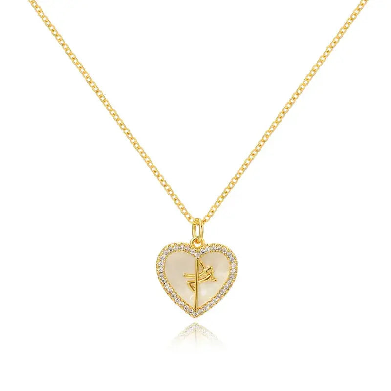 Luminous Love Pendant - 18K Gold plated - Mother of Pearl My Store