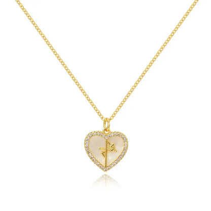 Luminous Love Pendant - 18K Gold plated - Mother of Pearl My Store