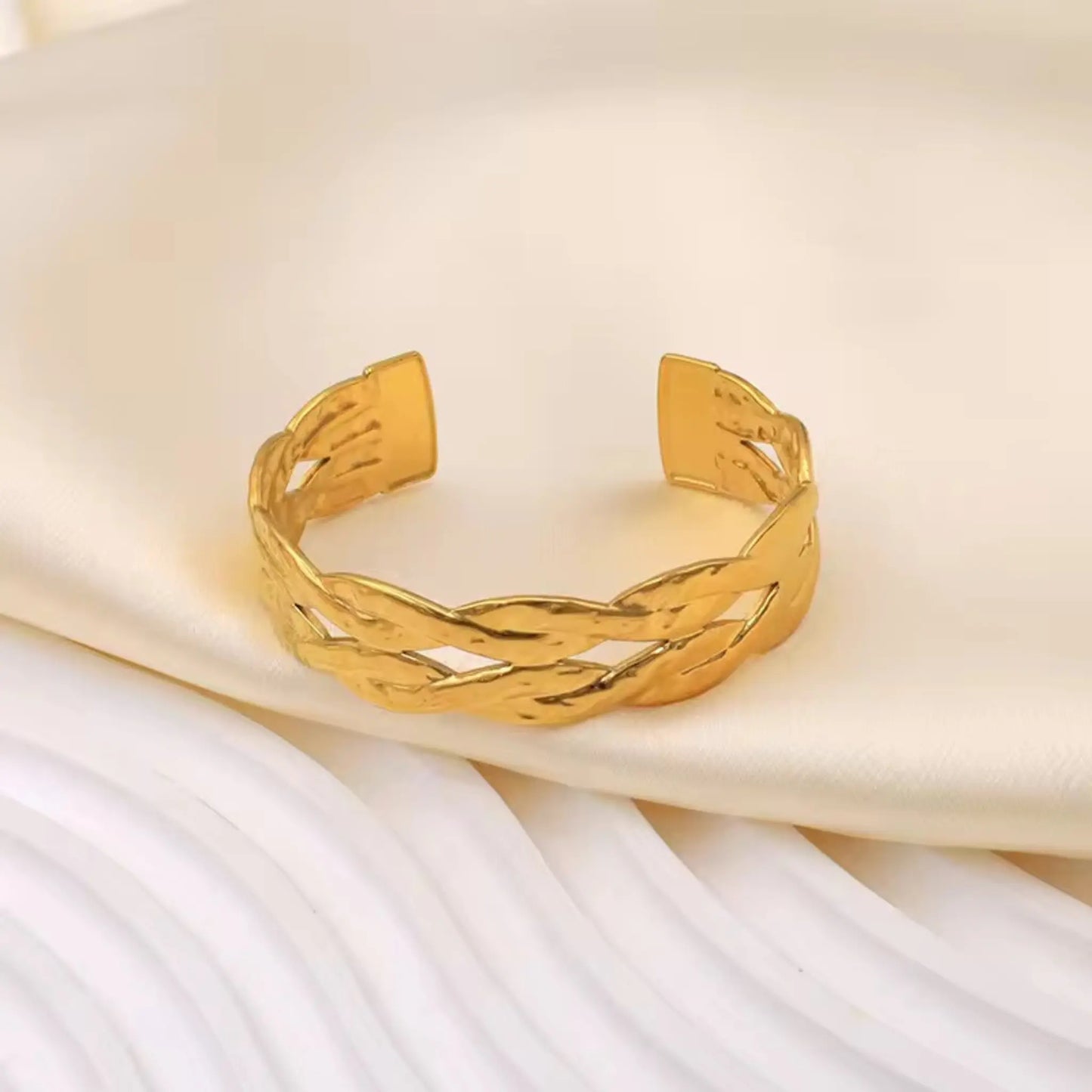 Double Twist Open Luxury Bracelet Forever Luxe