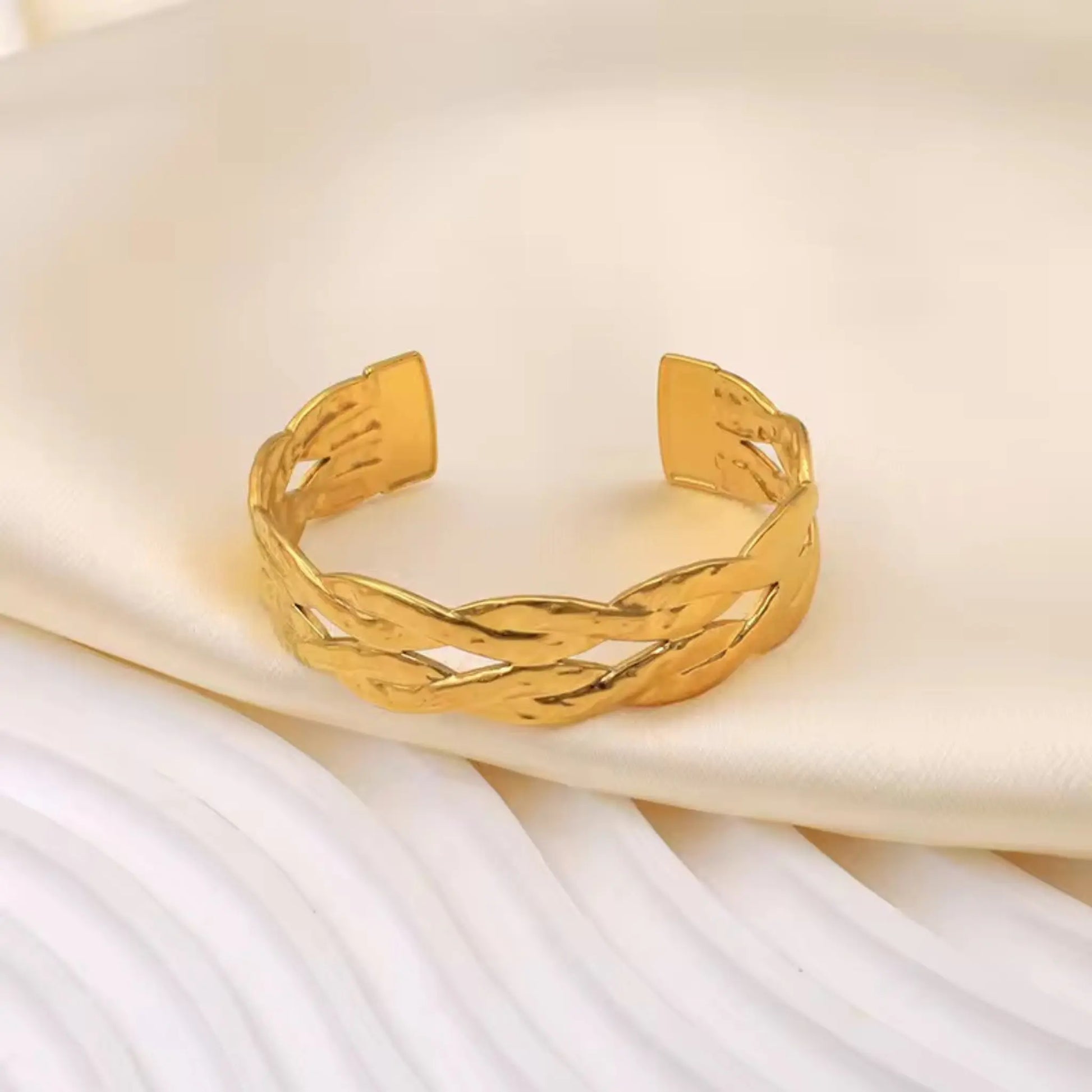 Double Twist Open Luxury Bracelet Forever Luxe