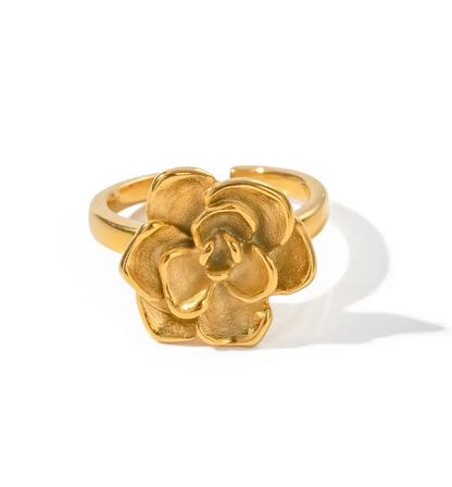 Golden Bloom Rose Ring My Store