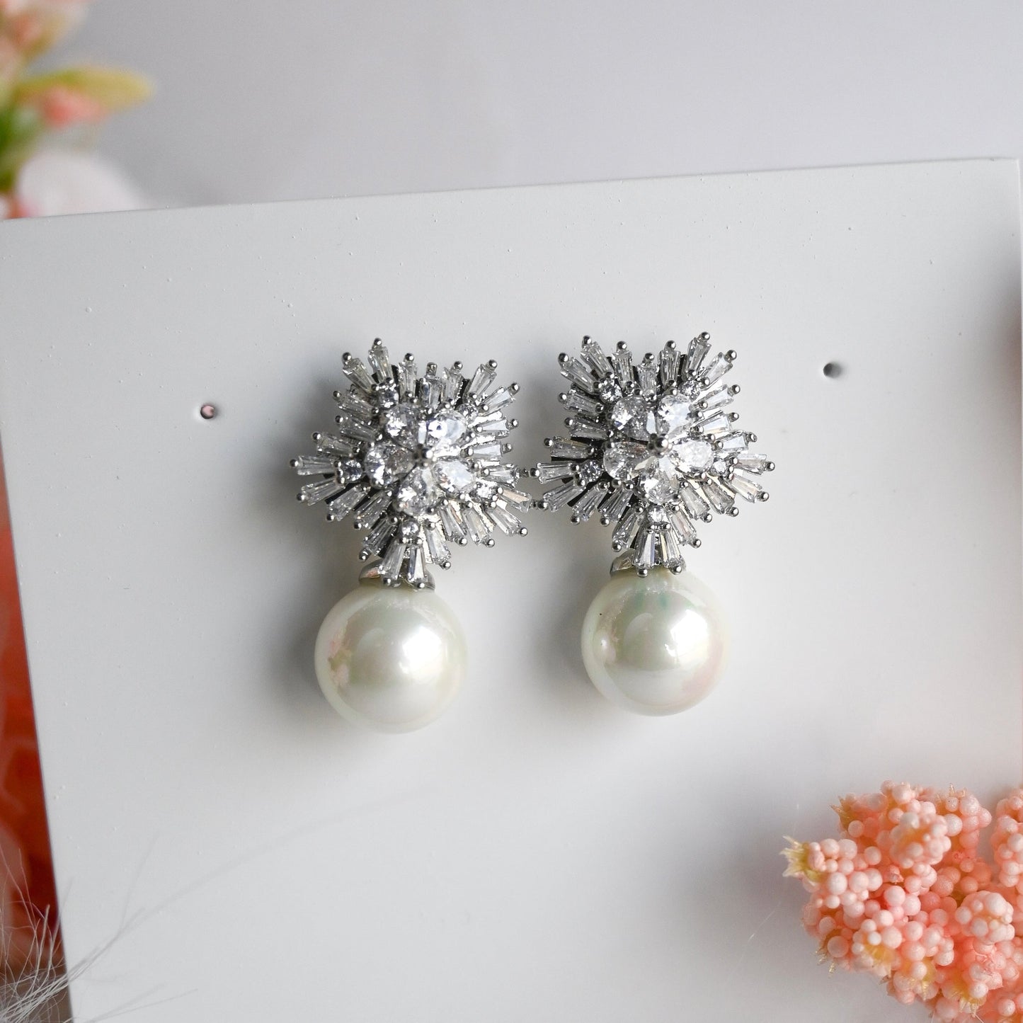 Sparkling Snowflakes Zirconia Necklace Set Forever Luxe