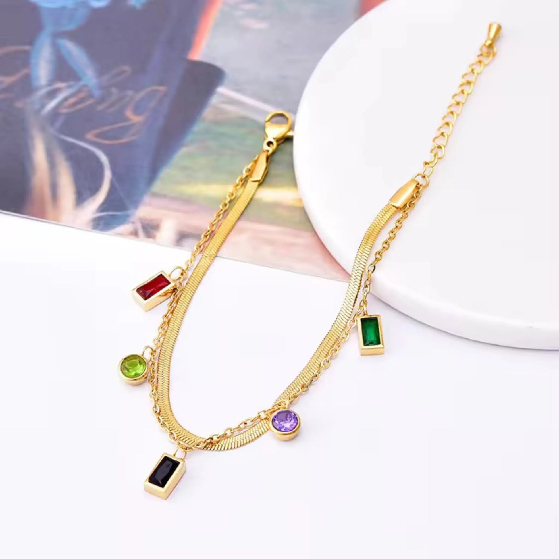 Gold Plated Double Layer Bracelet Forever Luxe