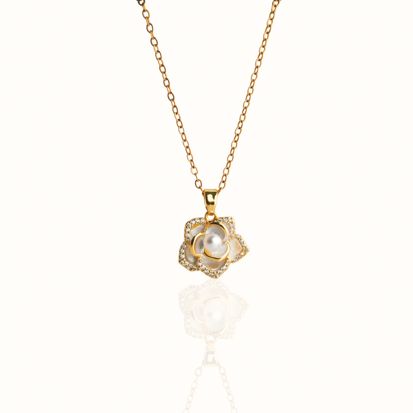 Pearl Kissed Bloom Pendant Necklace Forever Luxe