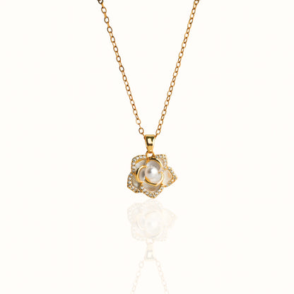 Pearl Kissed Bloom Pendant Necklace Forever Luxe