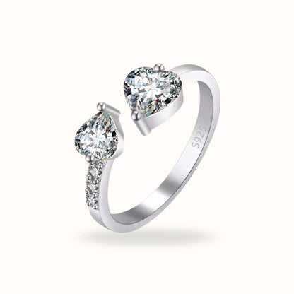Amoré Duo S925 Sterling Silver Ring Forever Luxe