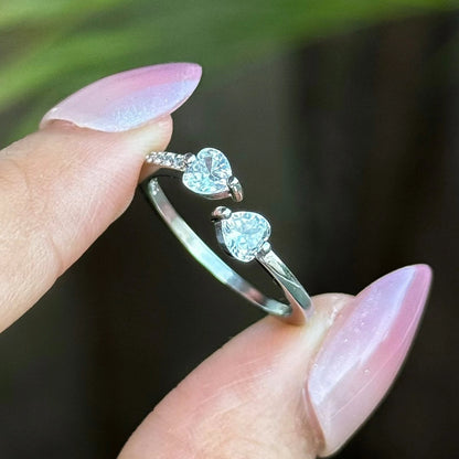 Amoré Duo S925 Sterling Silver Ring Forever Luxe