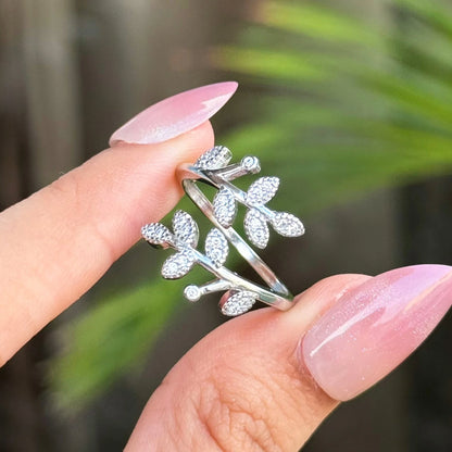 S925 Sterling Silver fern ring Forever Luxe