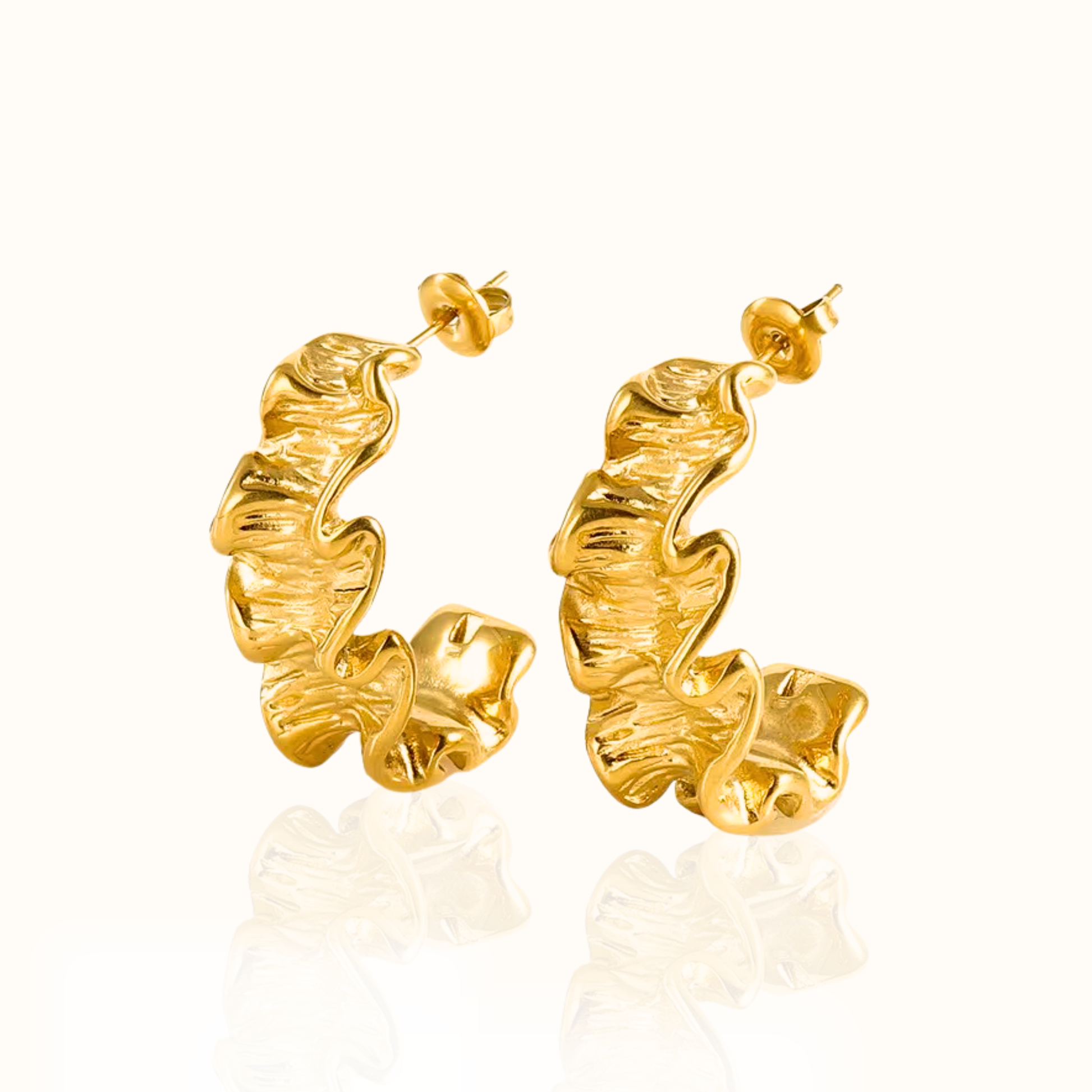 Ruffled Tide Earrings Forever Luxe