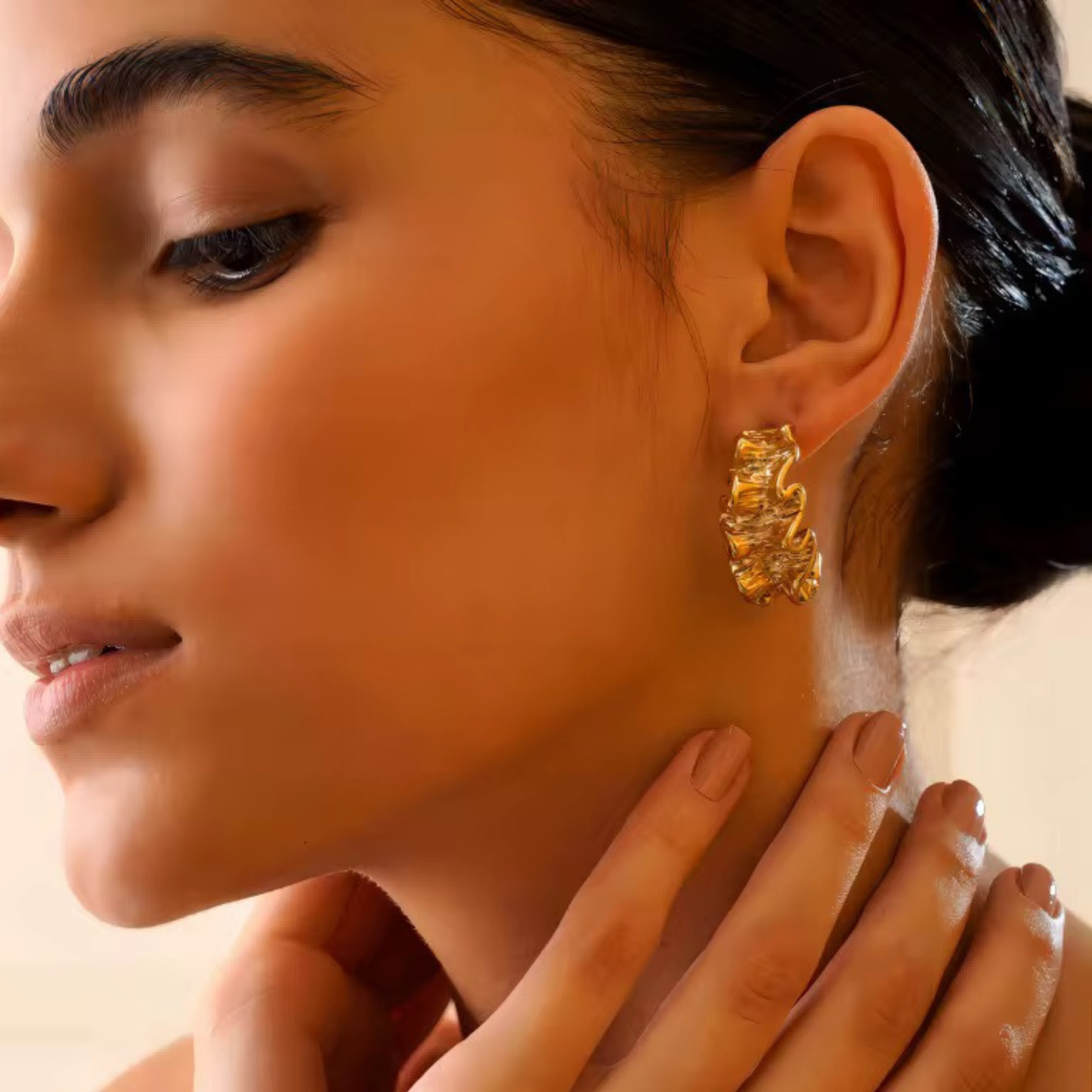 Ruffled Tide Earrings Forever Luxe