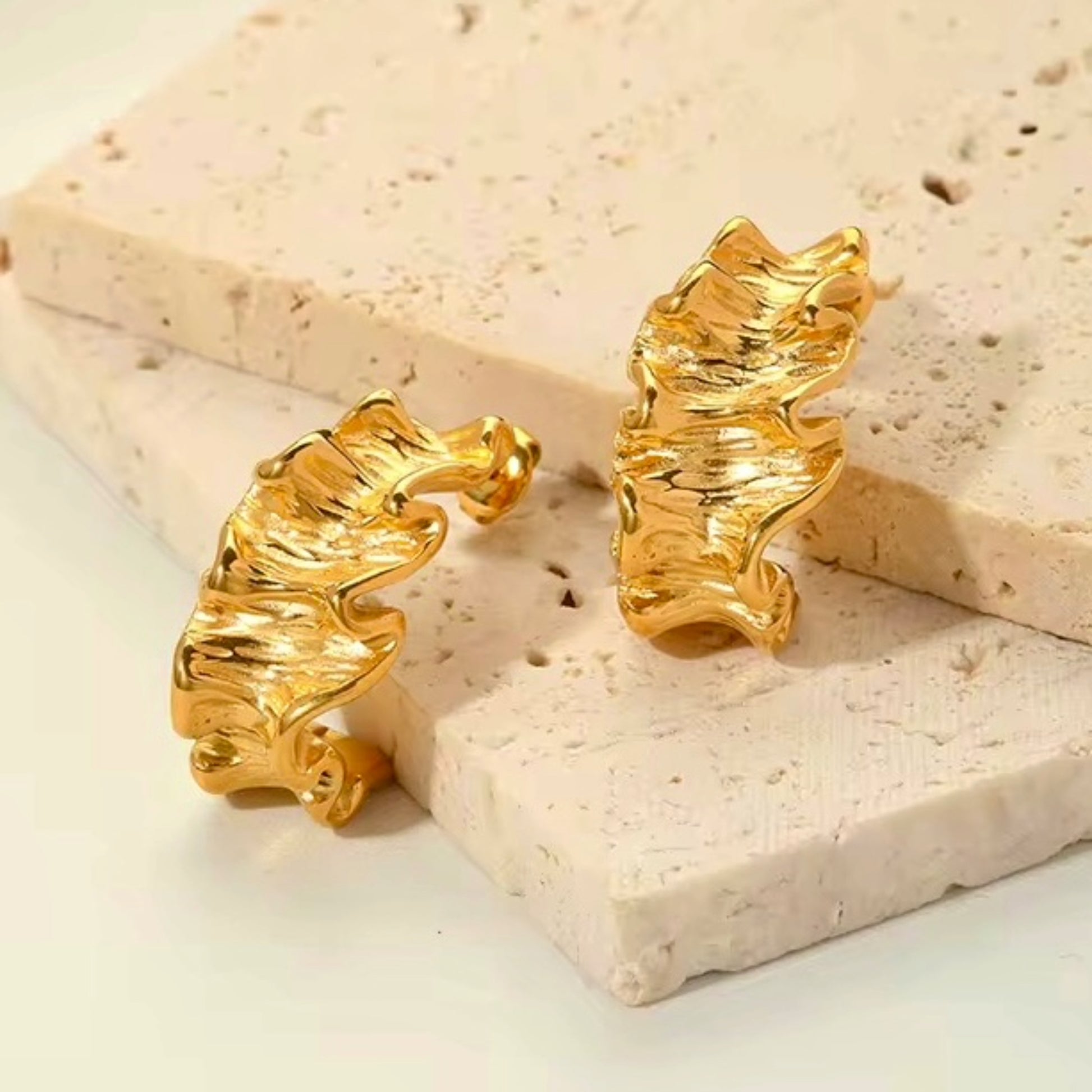 Ruffled Tide Earrings Forever Luxe