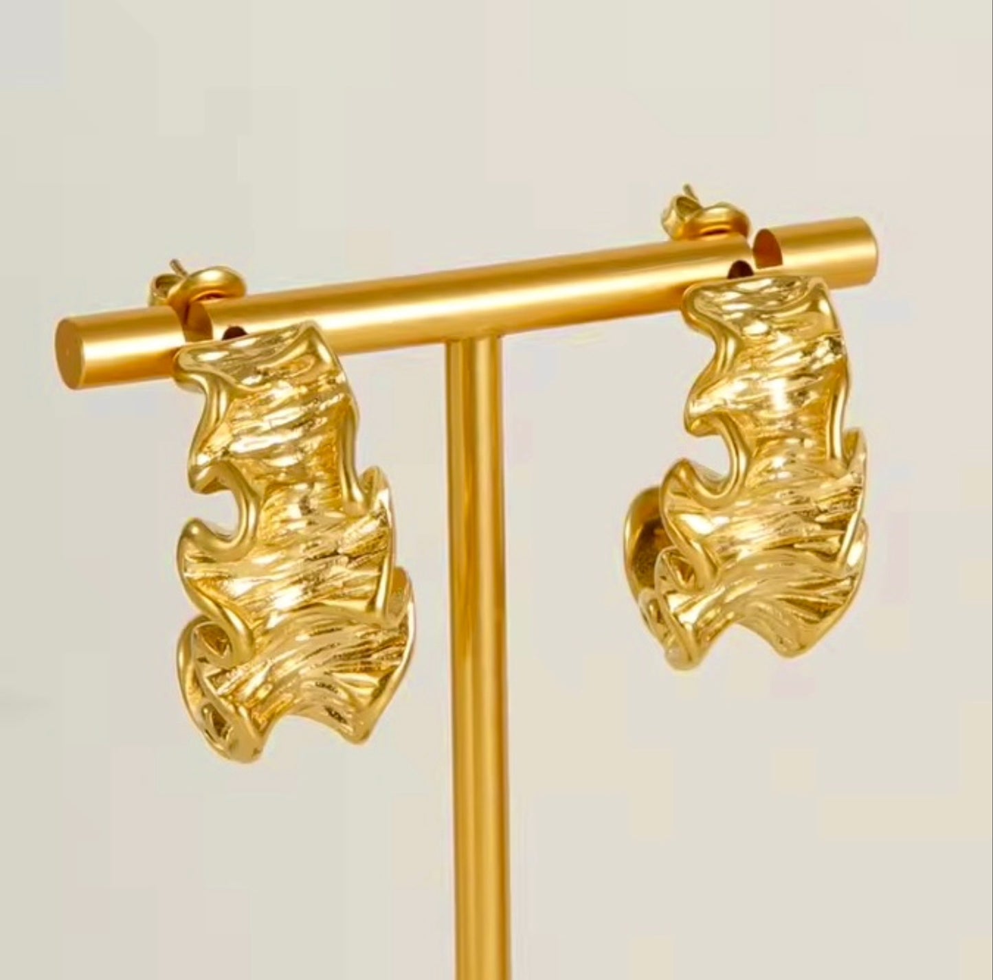 Ruffled Tide Earrings Forever Luxe