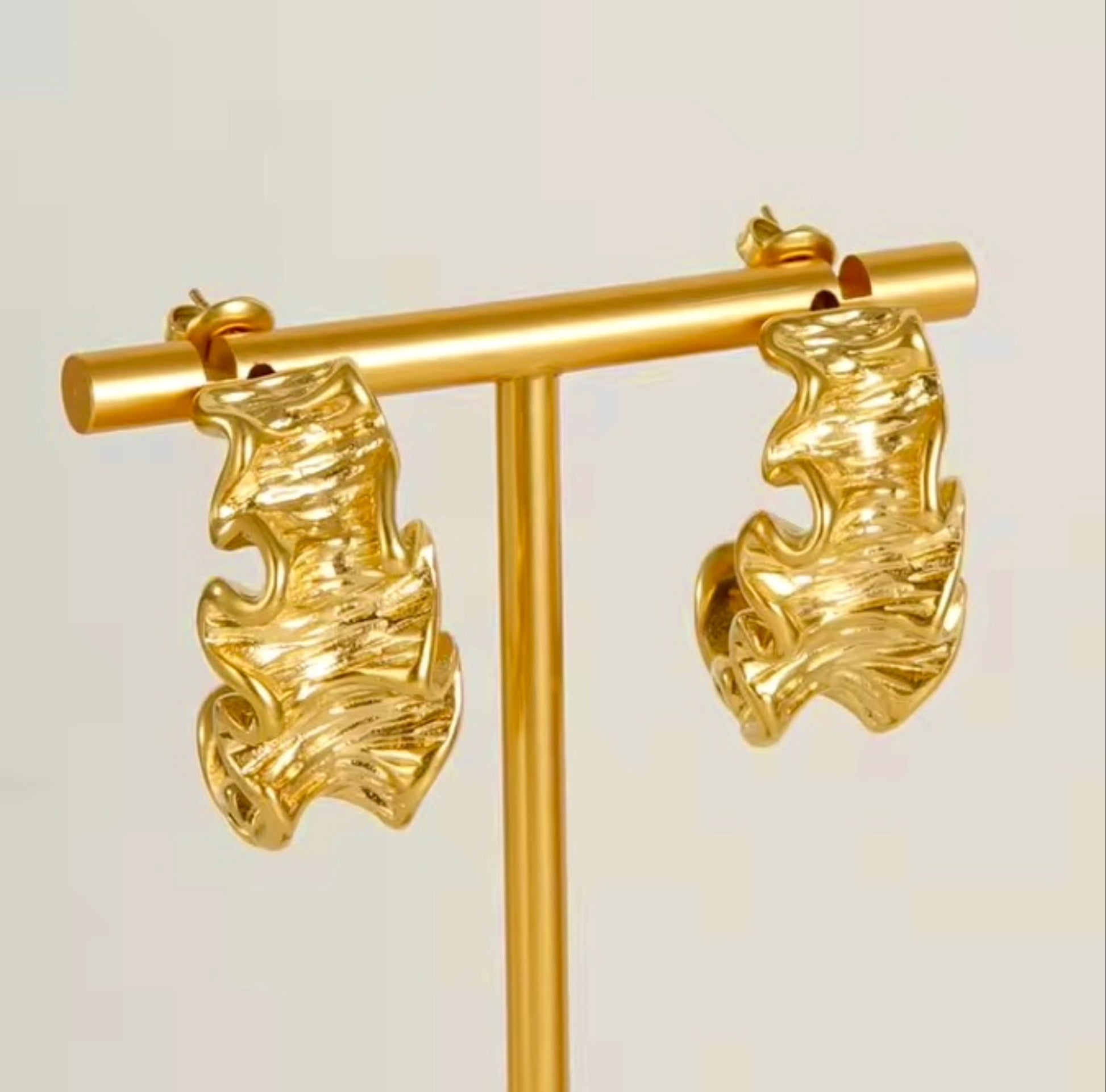 Ruffled Tide Earrings Forever Luxe