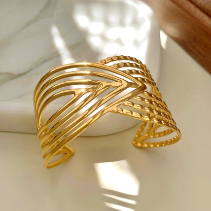 Golden Mirage Cuff Bracelet