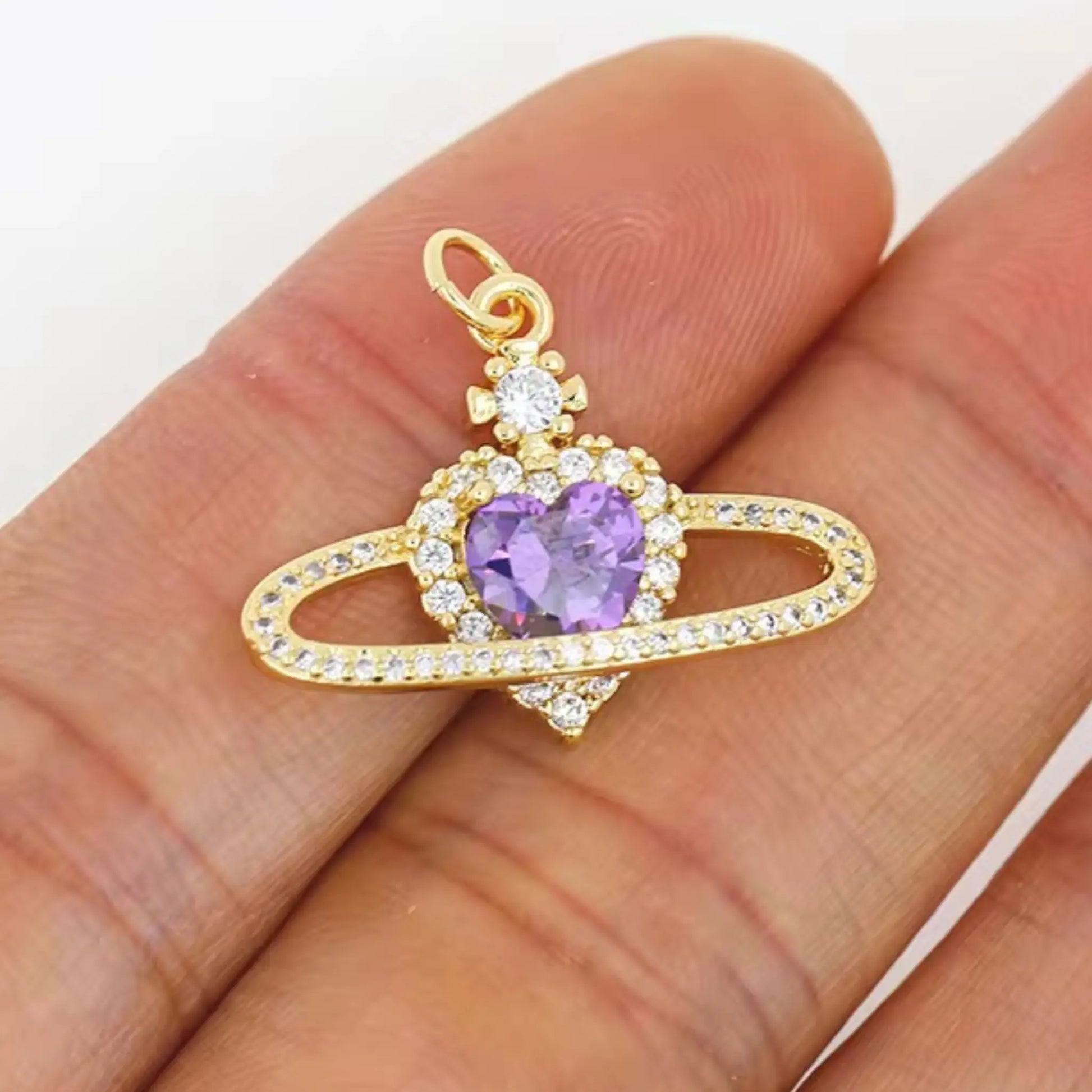 Galactic Heart Glow Pendant Necklace My Store