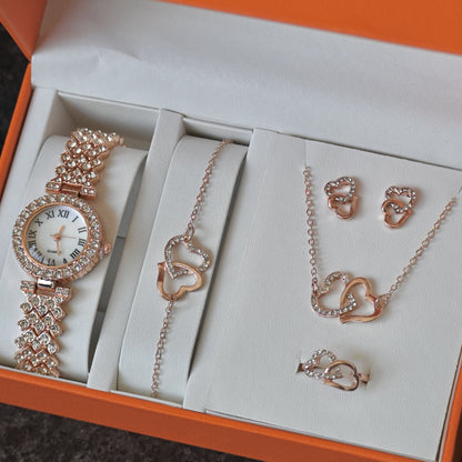 Rose Charm Glow Watch Set - Forever Luxe
